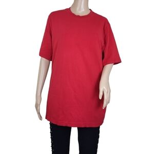 Lands End Red Short Sleeve Tee Shirt